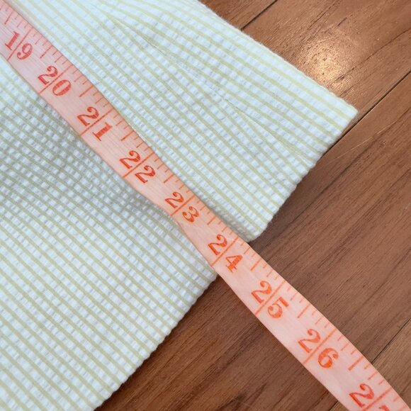 Women Issac Mizrahi Fitted Striped Blazer in Butter Yellow Size Medium - Picture 5 of 7